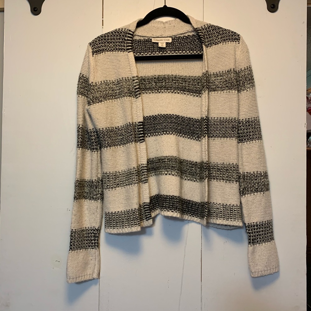 XS Coldwater Creek Cardigan Black & White
